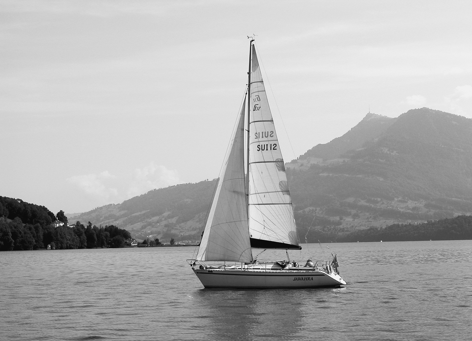 Sailboat Greyscale